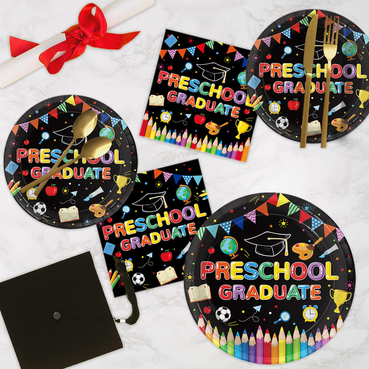 QIYANPAX graduation cap decor adds playful academic vibe to the table