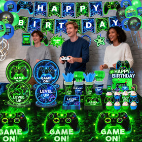 QIYANPAX neon game balloons elevate the party decor with vibrant color