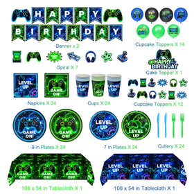 QIYANPAX neon game dessert plates add gaming flair to sweet treats