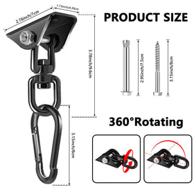 QIWYMHW ceiling mount hardware withstands up to 1000 pounds for strong setups