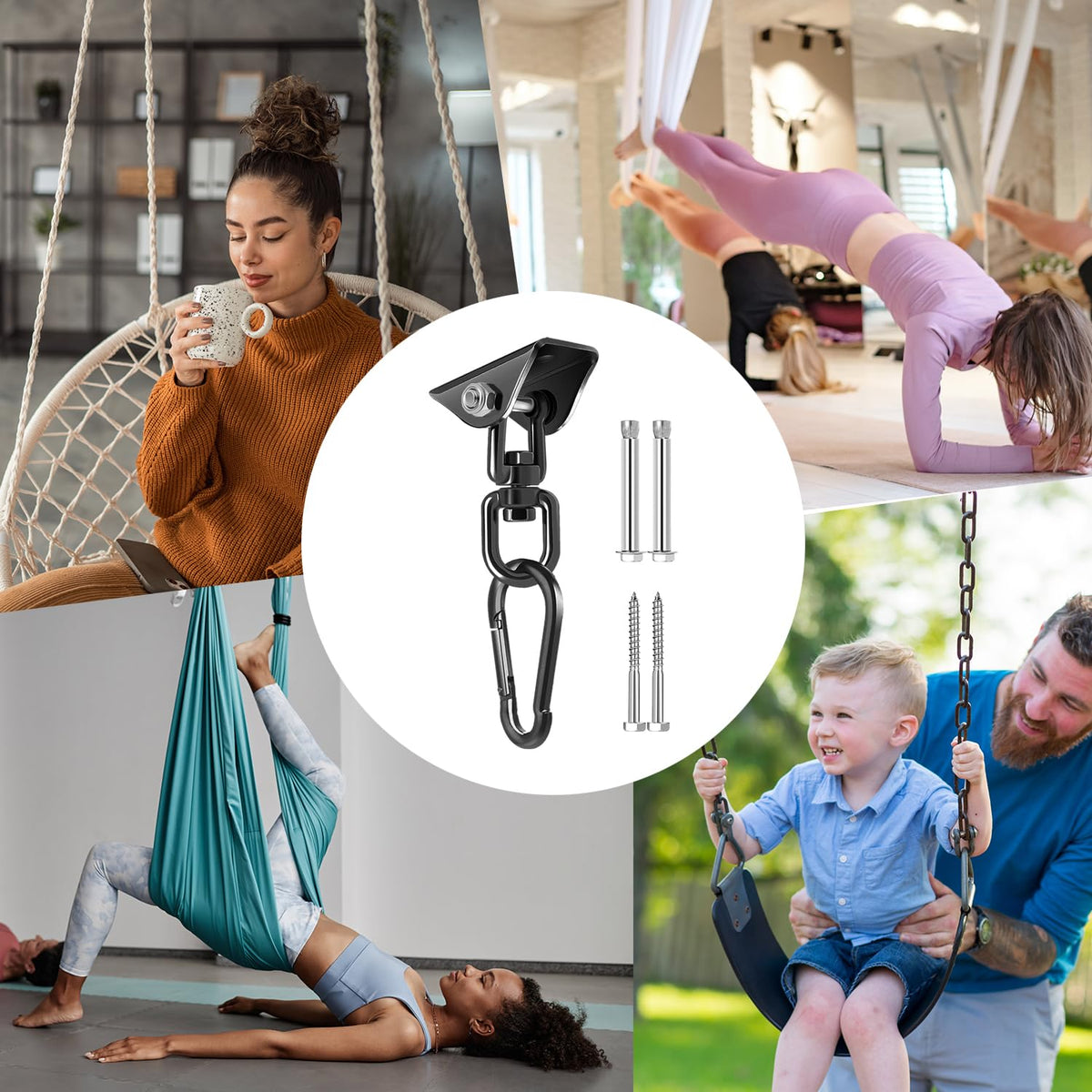 QIWYMHW outdoor indoor use suits porch, tree, or gym setups