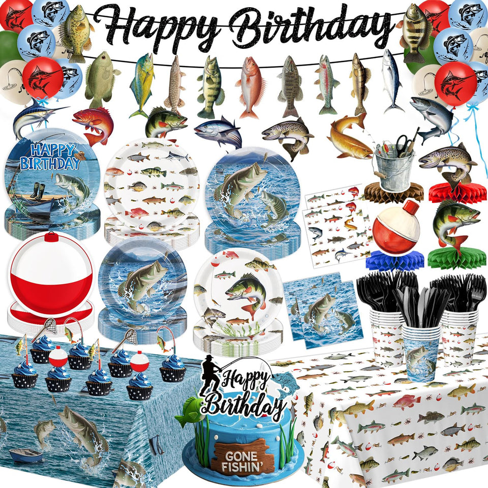 QIYANPAX fishing plates 9inch provide sturdy, spill-resistant surface for family-friendly meals.