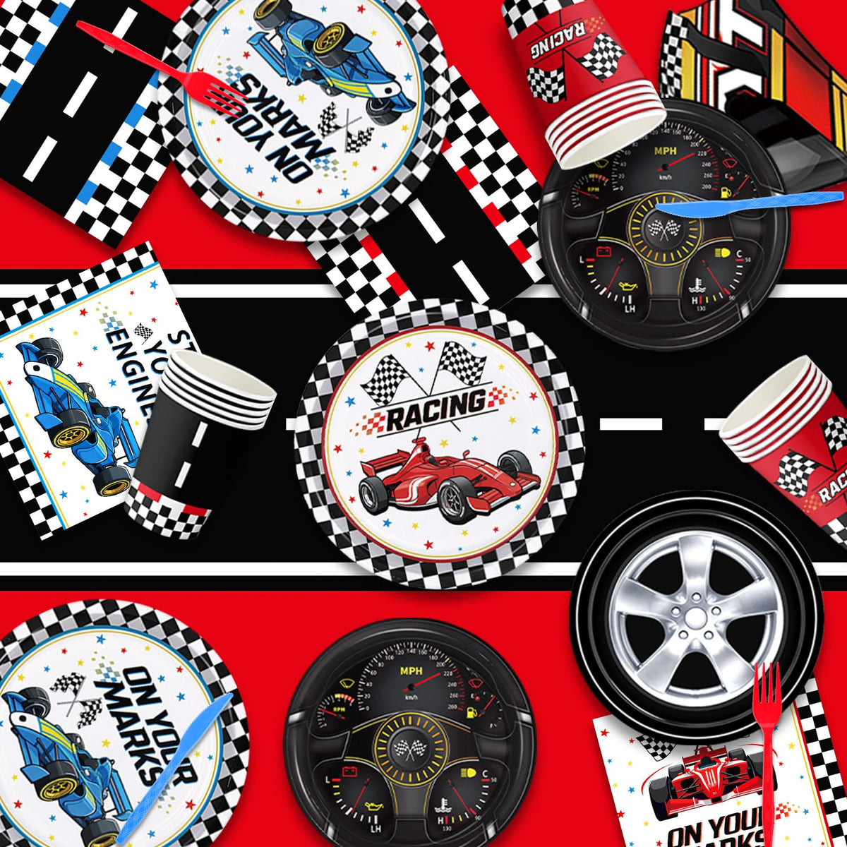 Qiyanpax race car napkins for tidy hands and fast cleanup