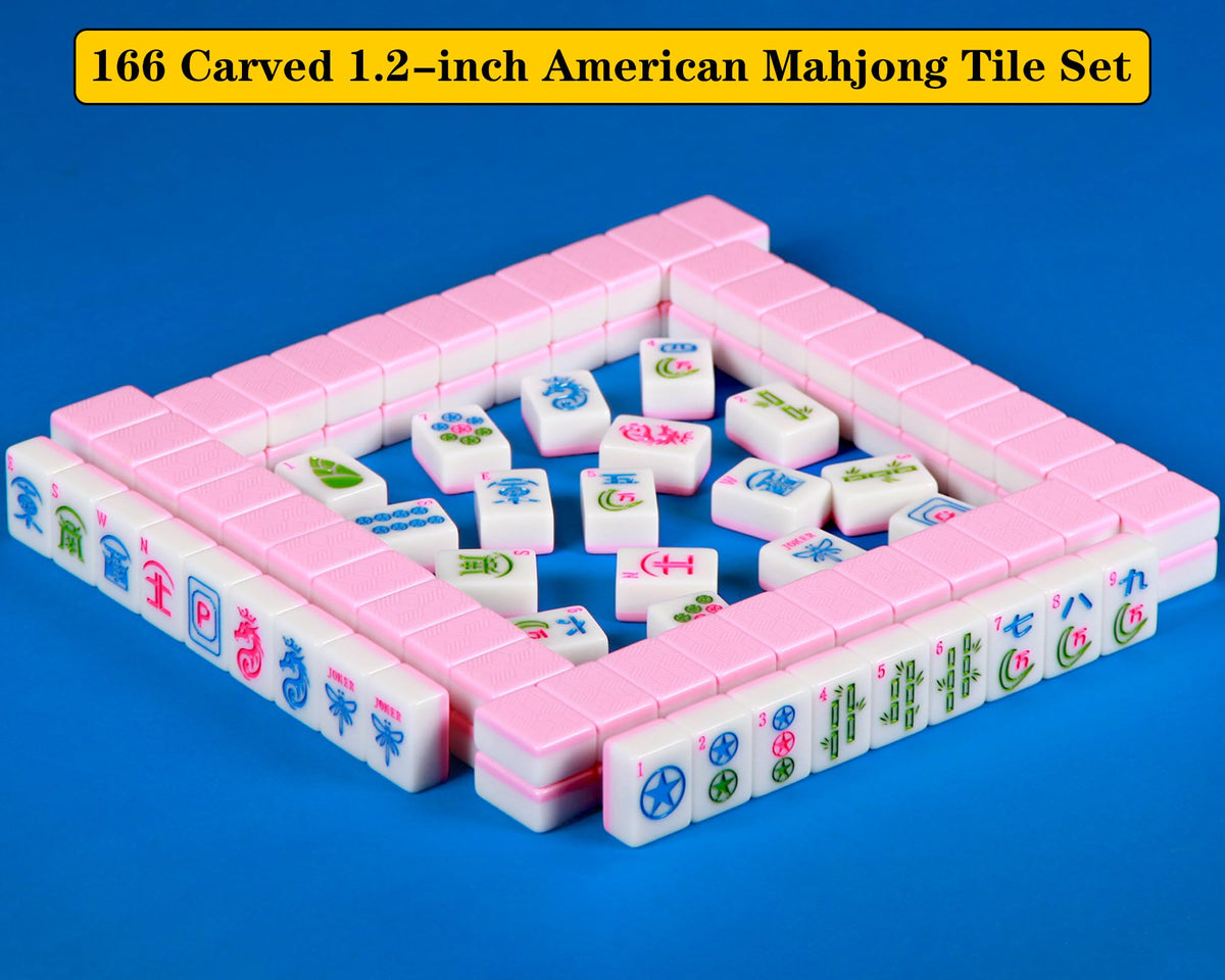 QLKLIKEBF 166-tile set includes jokers and blank spares for flexible rules.