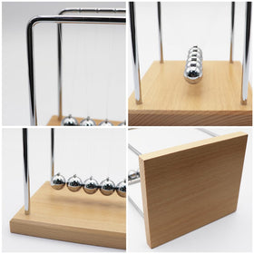 QLKUNLA Newtons Cradle beech classroom demo, teaching physics with style