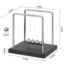QLKUNLA Newtons cradle energy transfer closeup highlights momentum demonstration
