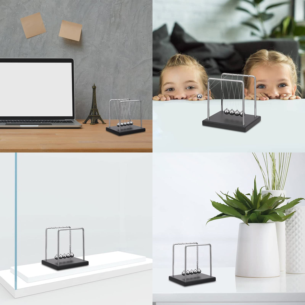 QLKUNLA Newtons cradle gift-ready packaging ideal for science lovers