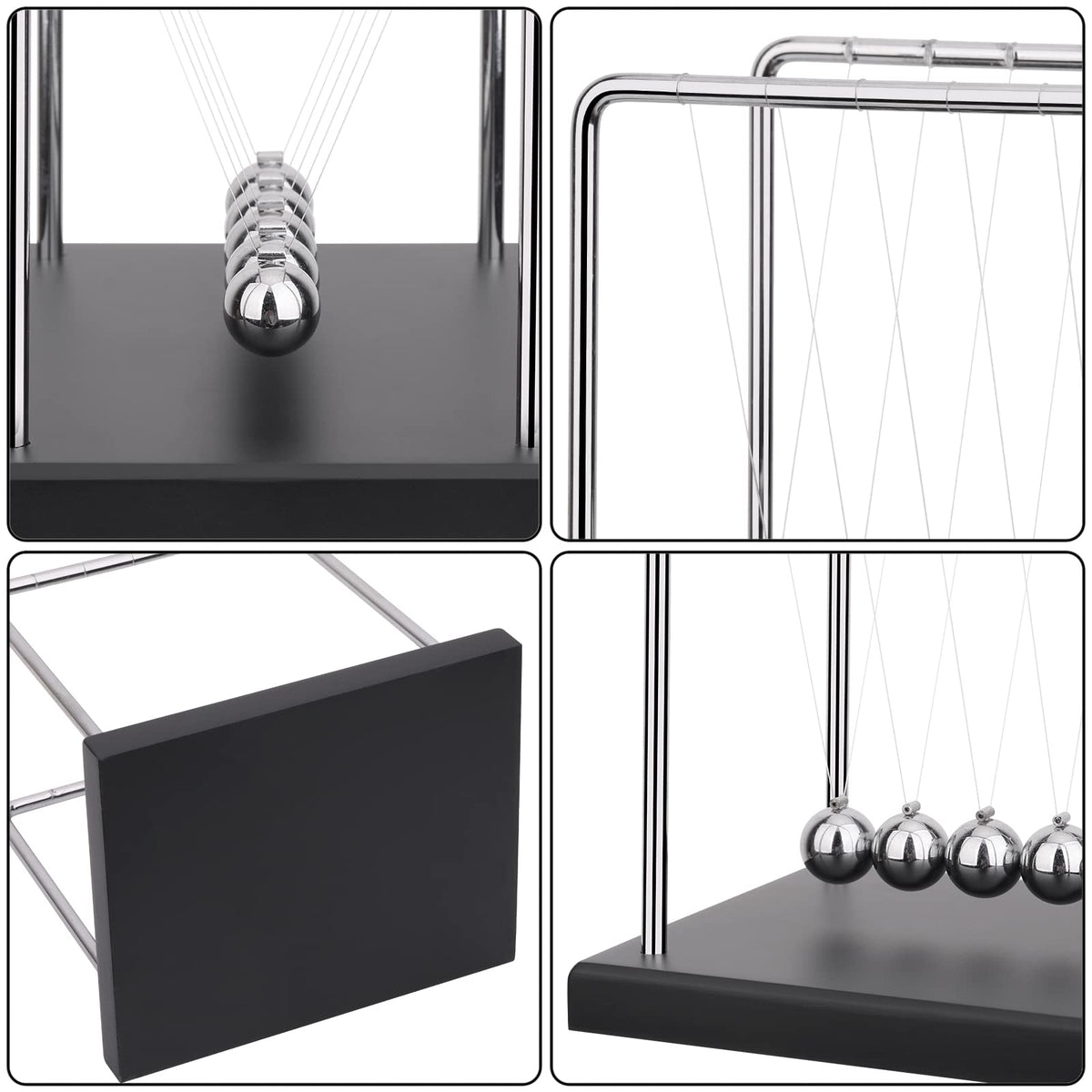 QLKUNLA Newtons cradle office decor elevates workspace with elegant science aesthetic