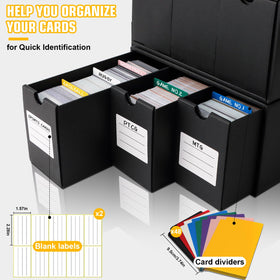 QLOUNI sturdy corrugated cardboard protects cards from dust and wear