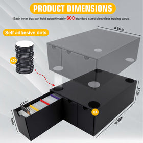 QLOUNI 48 dividers in eight colors for color-coded sorting