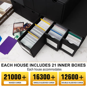 QLOUNI color coded dividers for easy card categorization and retrieval.