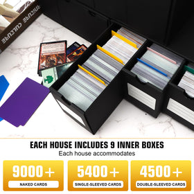 QLOUNI card dividers in eight colors enabling fast sorting by set or color