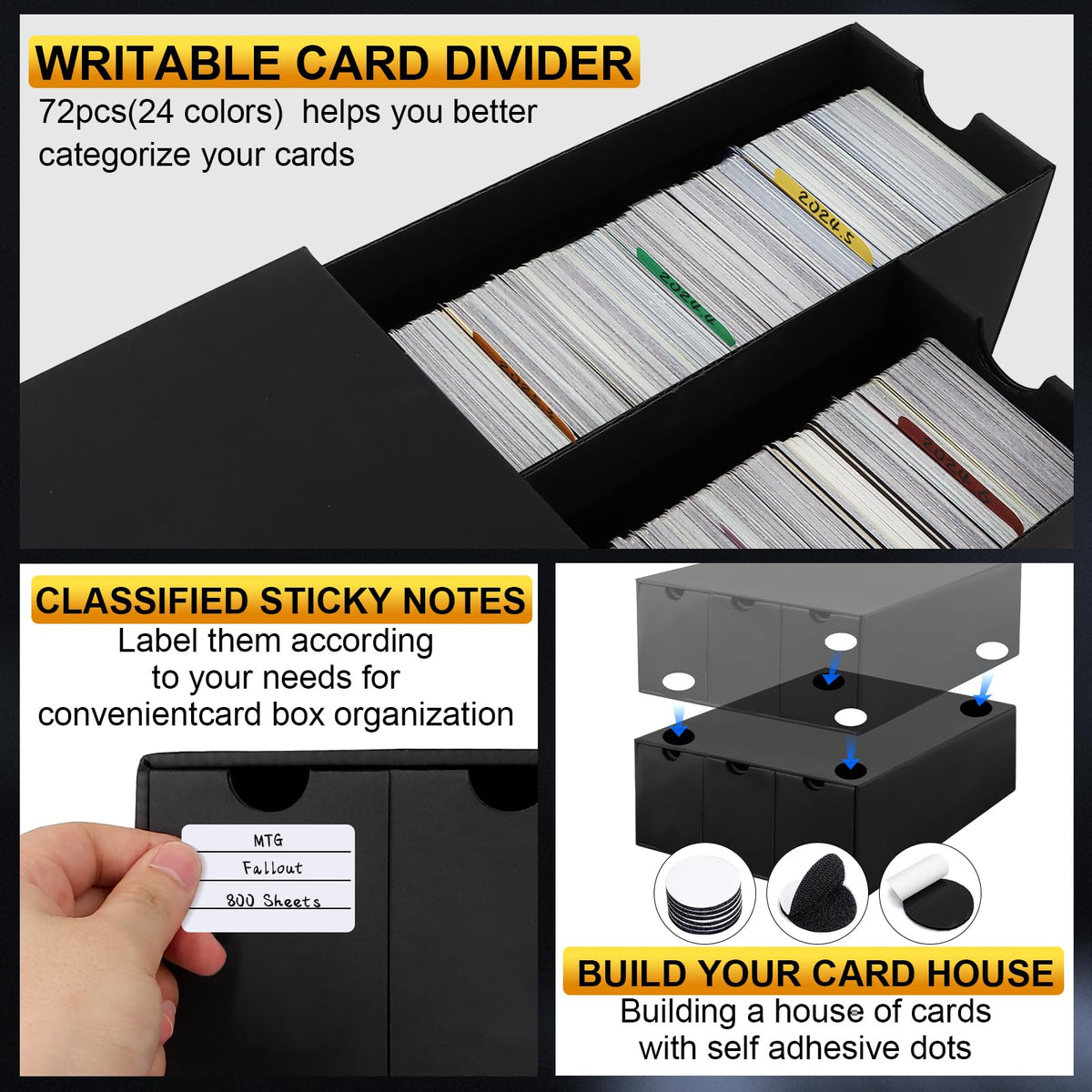 QLOUNI double sided tape for secure, tidy assembly.