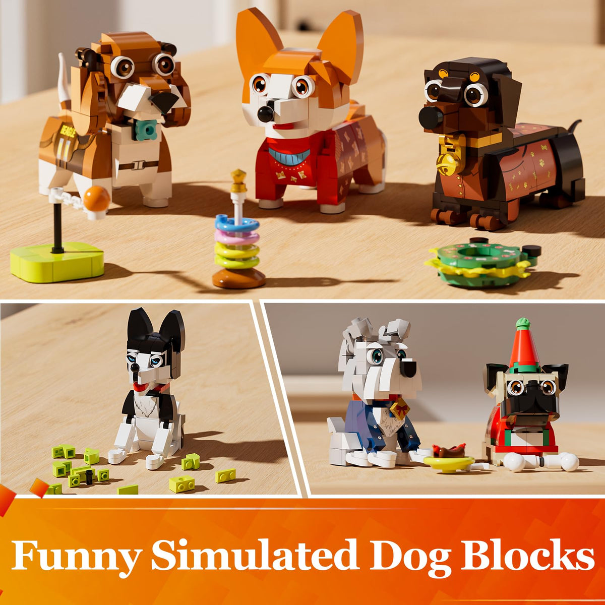QLT QIAOLETONG set with breed variety promotes creative play and social interaction