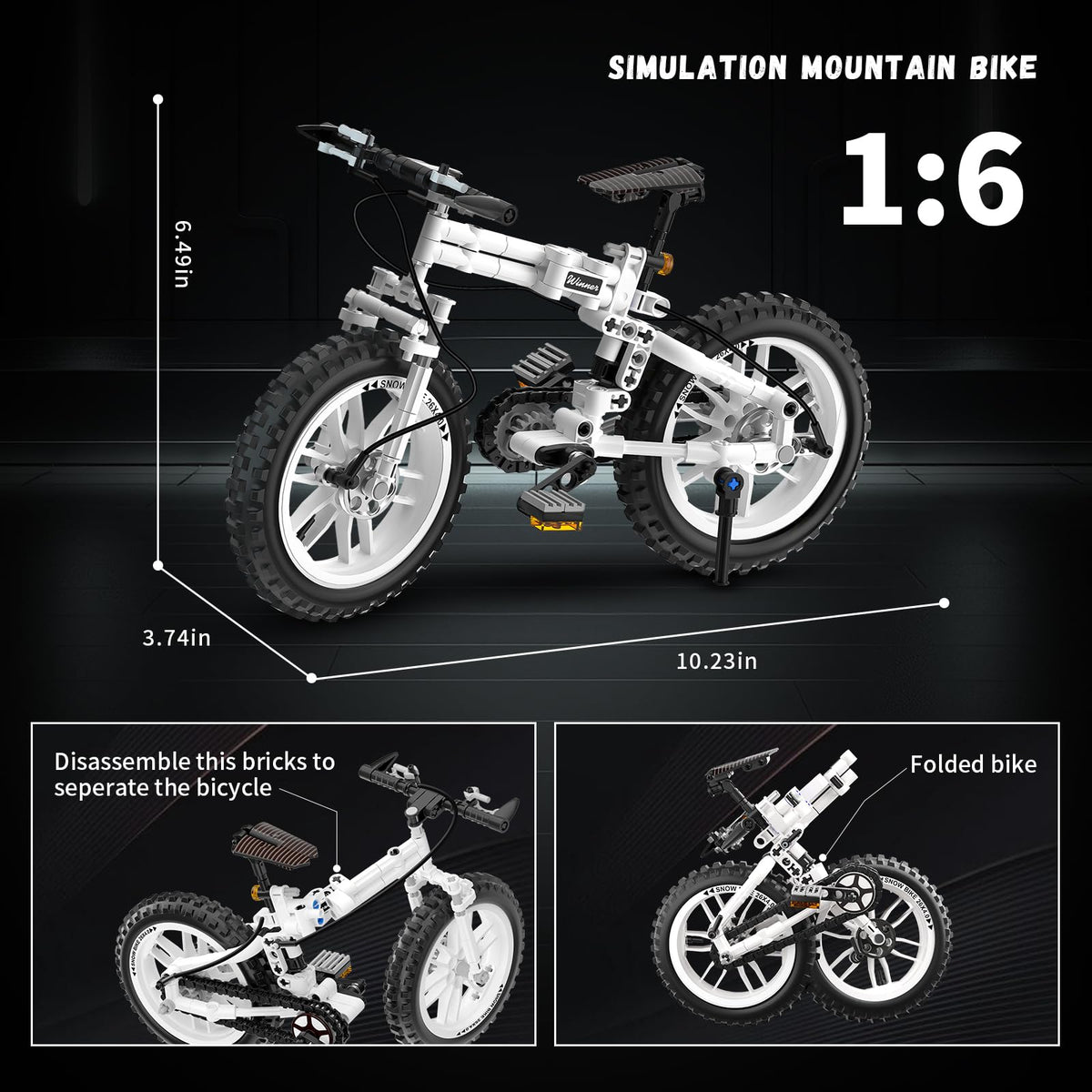 QLT QIAOLETONG assembly detail reveals gears and blocks for hands-on learning.