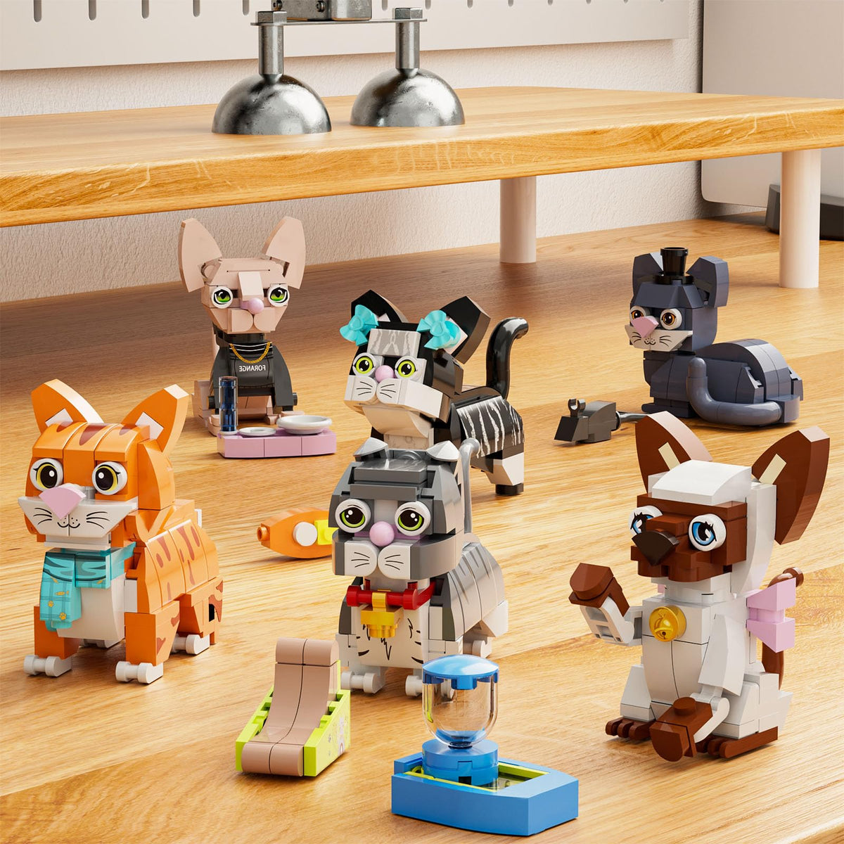 QLT QIAOLETONG durable ABS plastic building blocks endure active play.