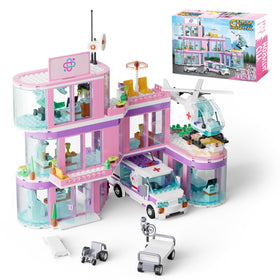 QLT Qiaoletong Friends City Hospital ambulance truck play, fosters rescue missions