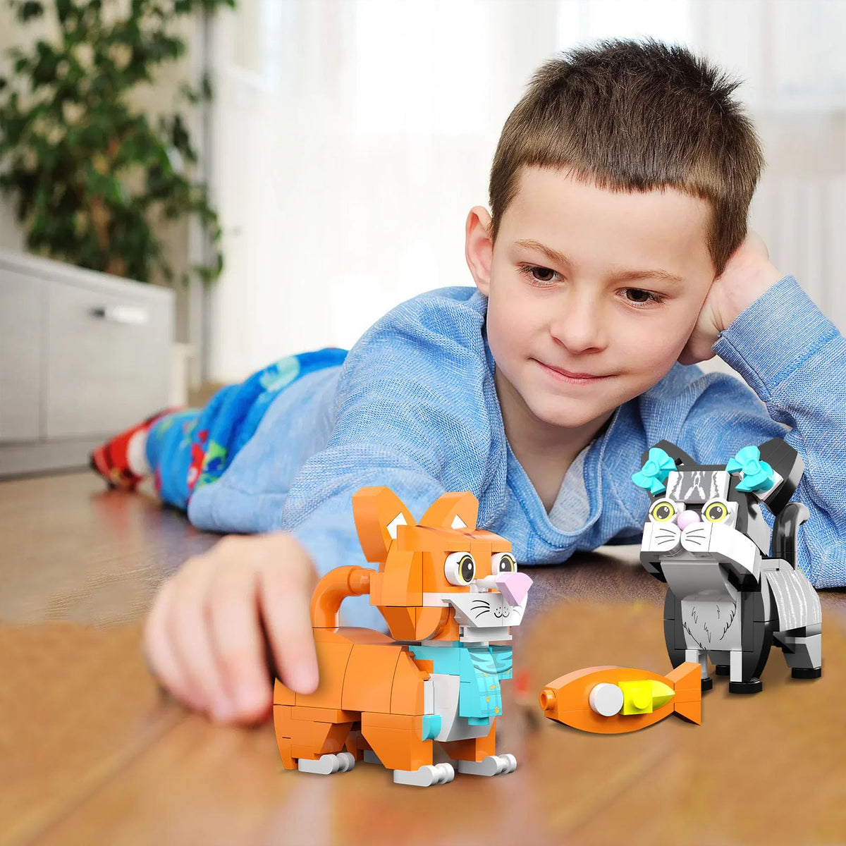 QLT QIAOLETONG building set supports collaborative family play.