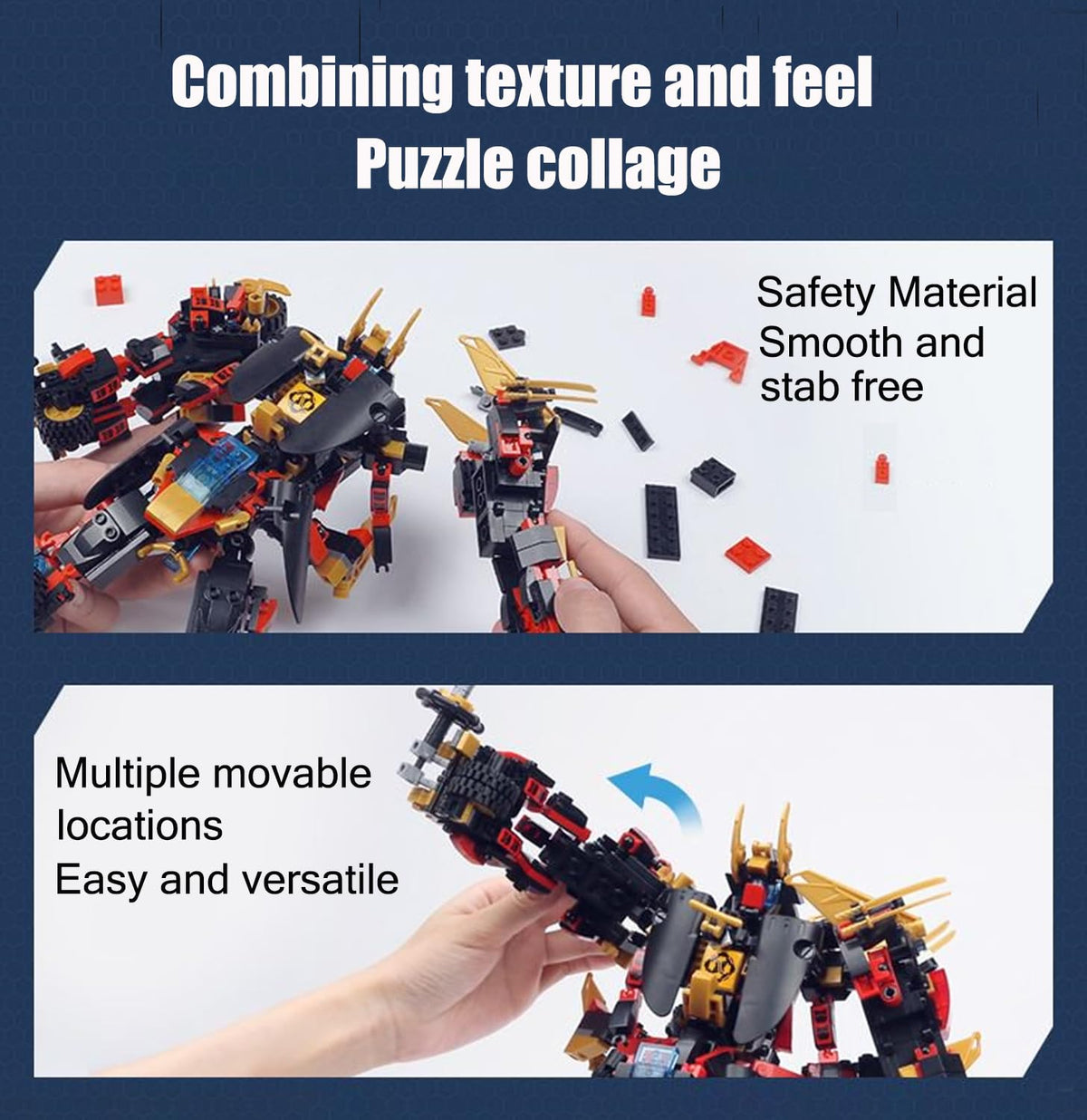 QLT QIAOLETONG lego-ninja-mech-warrior compatibility for expansive builds