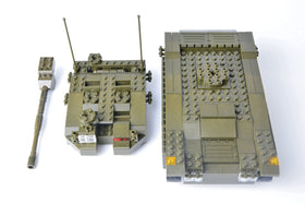 QLT QIAOLETONG Merkava tank modular tubes and adjustable height feature.