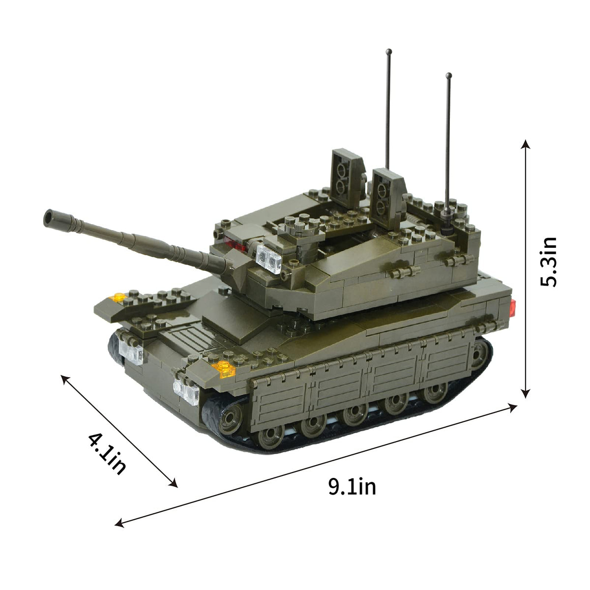 QLT QIAOLETONG Merkava tank side panels open and close for access.