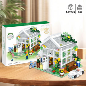 Open skylight and roof detail invite interactive assembly and visual drama.