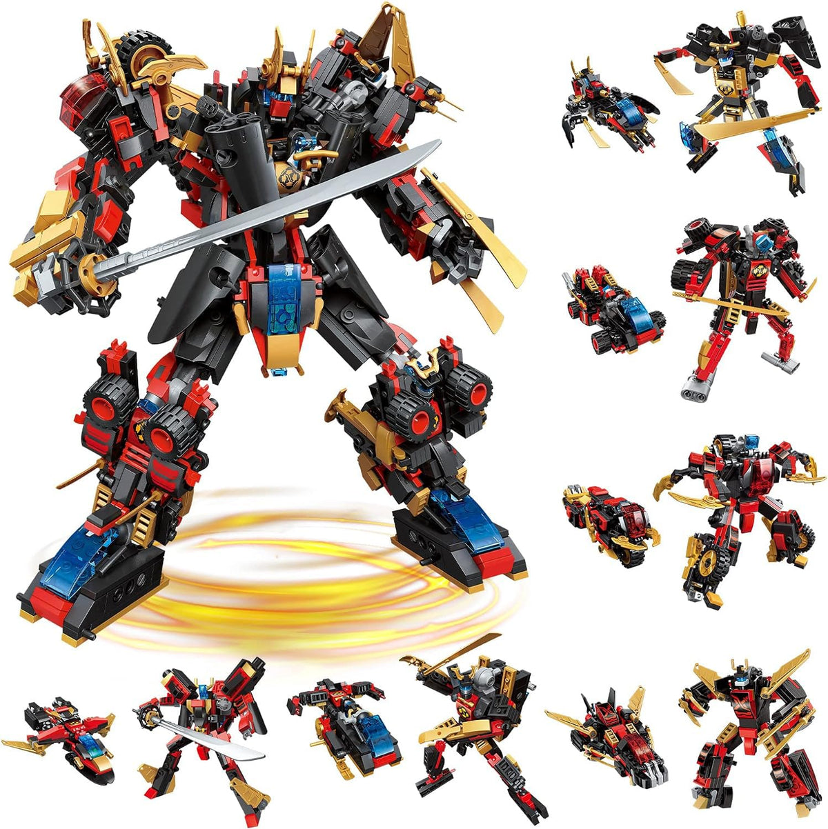 QLT QIAOLETONG transforming-mecha-robot assembly for hands-on STEM play
