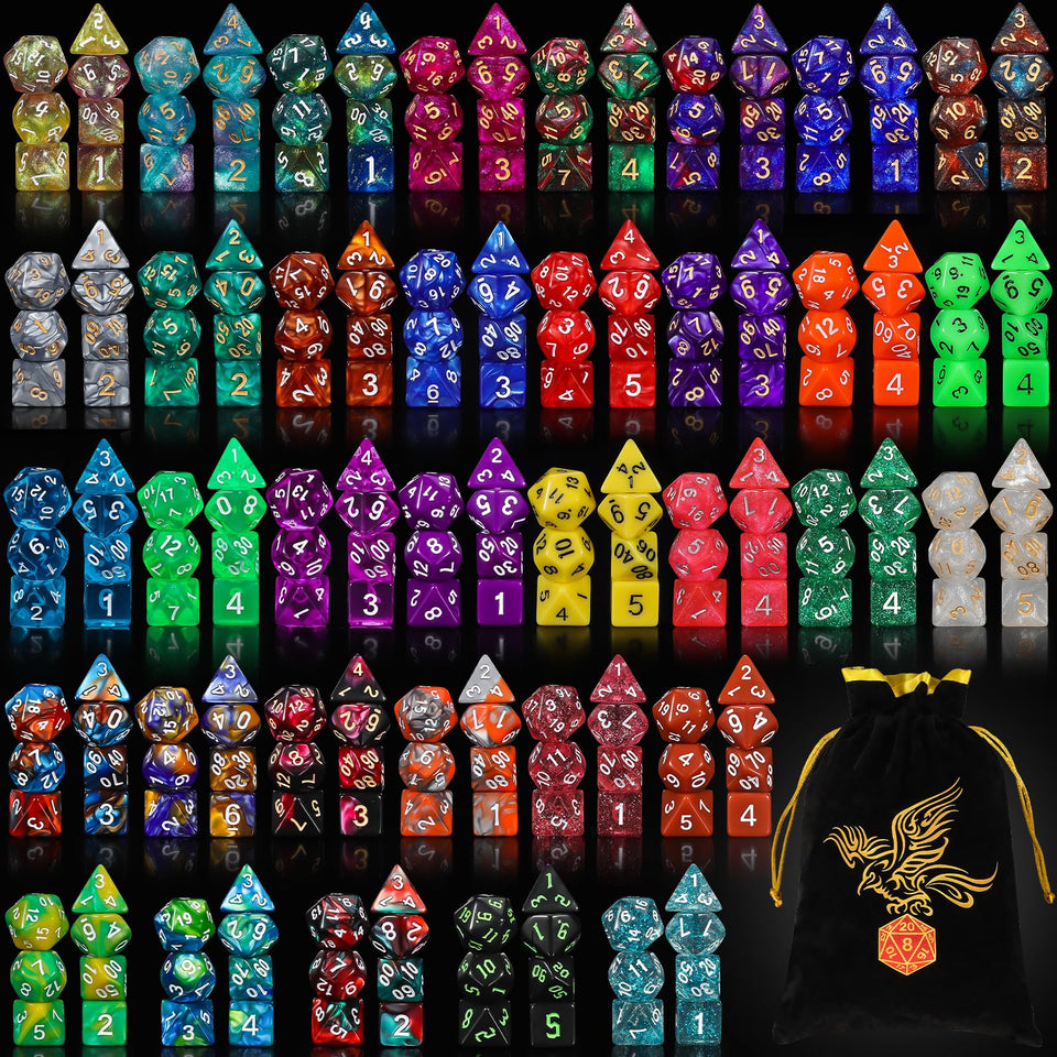 QMay 35-set polyhedral dice collection for immersive tabletop sessions.