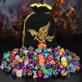 QMay acrylic dice highlight durable, lightweight construction.