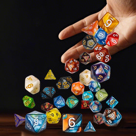 QMay 140-piece dice set is a comprehensive collection for groups.