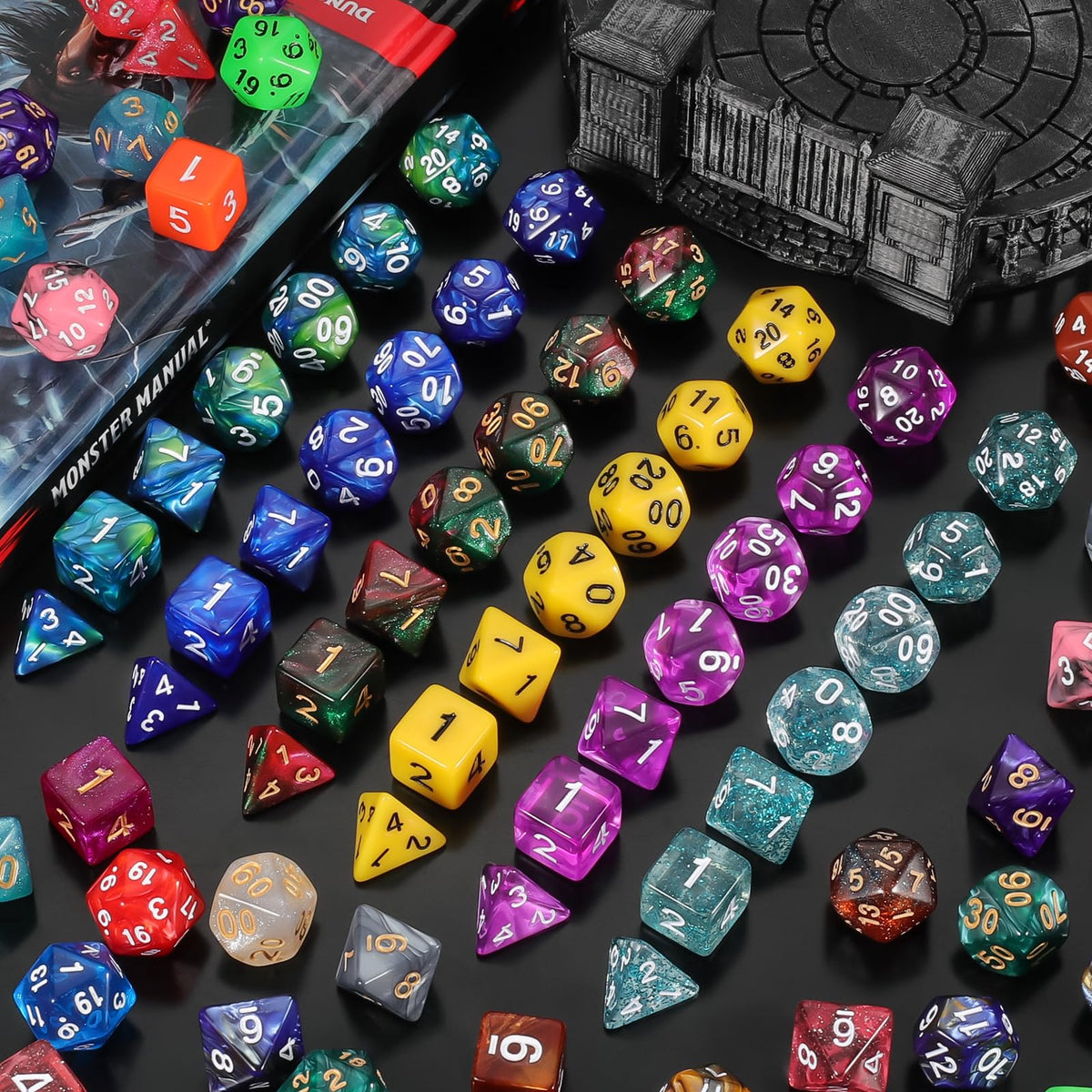 QMay double-color dice enhance readability and aesthetics