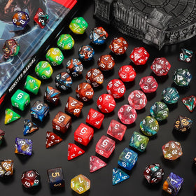 QMay large drawstring bag in use for easy dice storage.