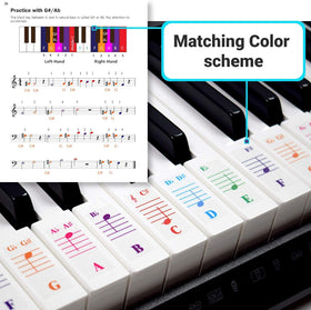 QMG USA-printed Piano Lesson Kit delivers clear visuals and durable materials.
