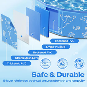 Qmioti multi-use design lets it serve as a dog pool, ball pit, or sandbox.