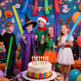 Qneiaym inflatable light sabers ideal as costume accessories for kids' cosplay.