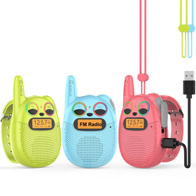QNIGLO kids walkie talkies 3 miles range enable outdoor communication