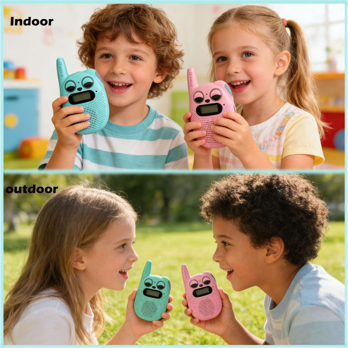 QNIGLO walkie talkies deliver crystal clear sound for kids