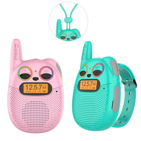 QNIGLO kids walkie talkies with 3 miles range for outdoor adventures