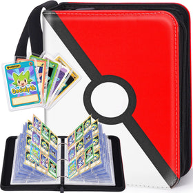 Qodalyth Card Binder front view with nine pockets holding up to 900 cards.