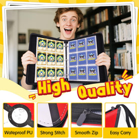 Qodalyth zipper-protected binding keeps cards safe during travel.