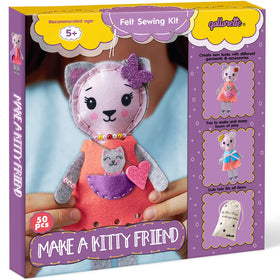 Qollorette felt sewing kit cover, beginner friendly start for kids.