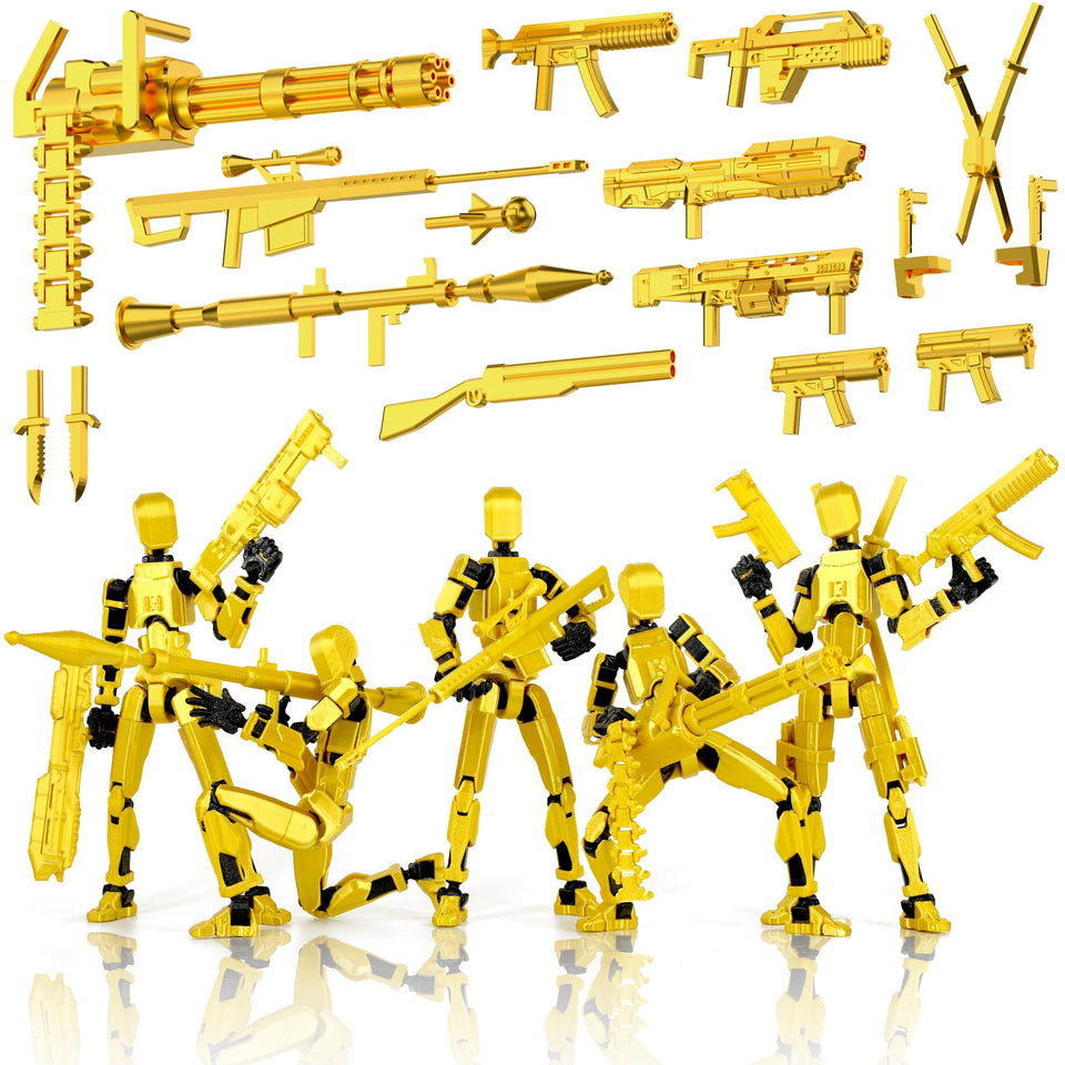 Qoopower Gatling Gun Titan 13 assembly figure ready for display and play