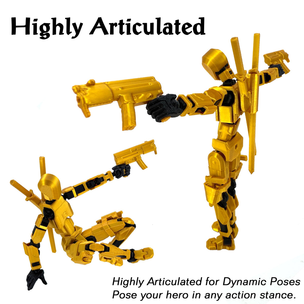 Qoopower 3D printed PETG construction ensures sturdy vibrant Titan 13 figures