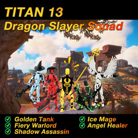 Qoopower Titan 13 Assassin with dual blades for dynamic posing.