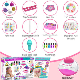 QoQlz Hair Gem Stamper Kit sequin-disc adds sparkle to playful hairstyles
