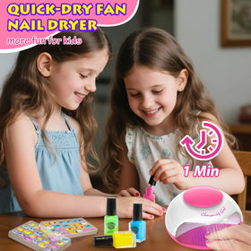 QoQlz Kids Nails Polish Set vibrant nail-polish colors for easy, peelable fun