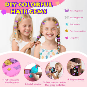 QoQlz Kids Nails Polish Set nail-stickers for sparkly designs