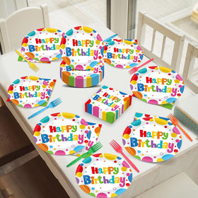 QOUBAI birthday party supplies pack ready to use for effortless setup.