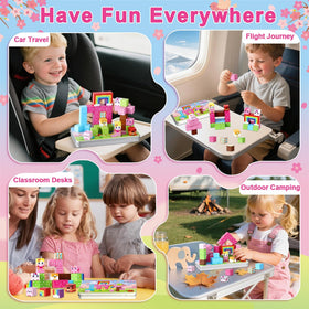 QOUBAI sensory education tiles with textured pieces for tactile exploration