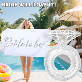 QOUBAI Wedding Pool Photo Prop set enhances beach and pool party visuals.